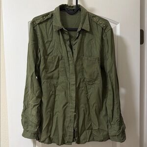 Zara Olive Green Women's Blouse